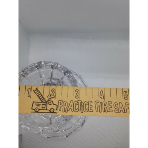 Vtg. Czech Republic 24% Lead Crystal Flared Candlestick Holder Taper Votive - Picture 7 of 7